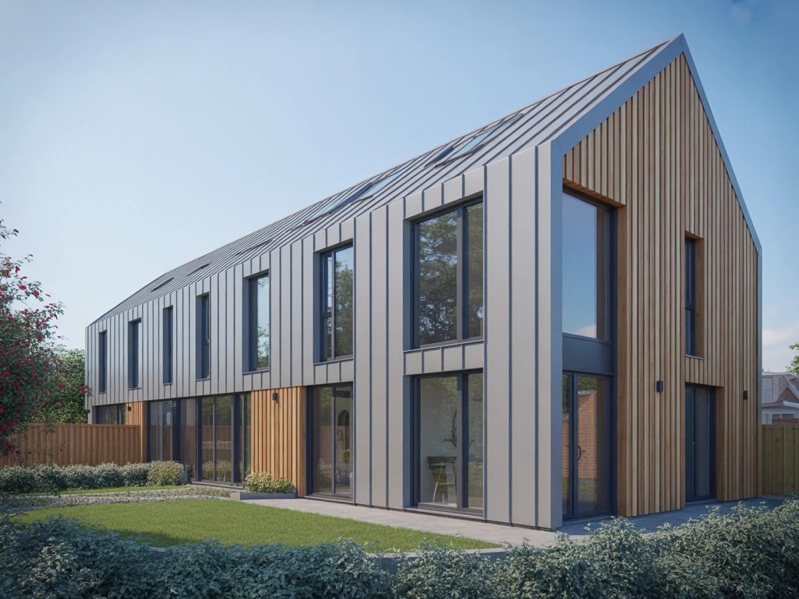 Cherwell alu-clad windows installation on modern UK home